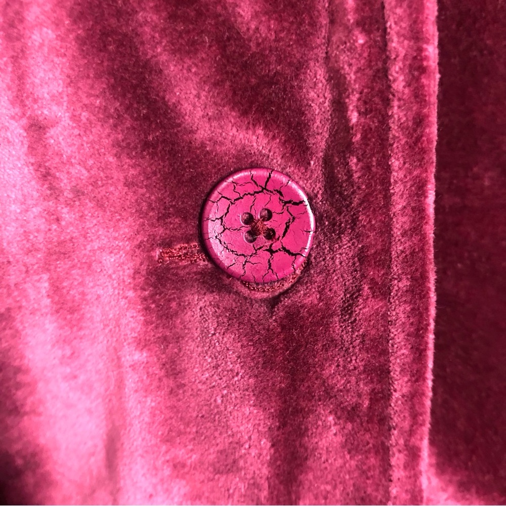 Hopeless Romantic Velvet Coat Size XXL Burgundy Victorian Whimsigoth 90s Witchy - Picture 4 of 13